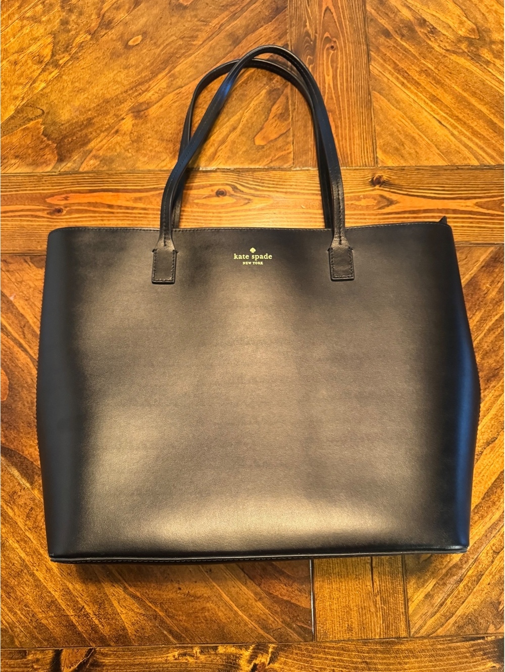 Kate Spade New York Black Leather Tote Bag